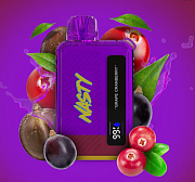 Одноразовая электронная сигарета Nasty WW DX10i Cranberry grape (Клюква виноград) 50мг от EcoSmoke