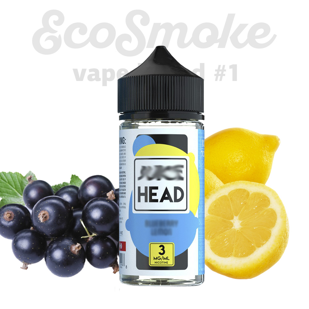 Juice Head Blueberry Lemon 100мл 3мг (черника, лимон) от EcoSmoke